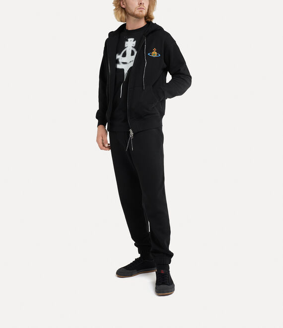 Vivienne Westwood Rugged Zip Hoodie in BLACK